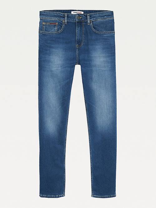 Tommy Hilfiger Slim Tapered Fit Faded Farmer Férfi Denim | TH560WKH