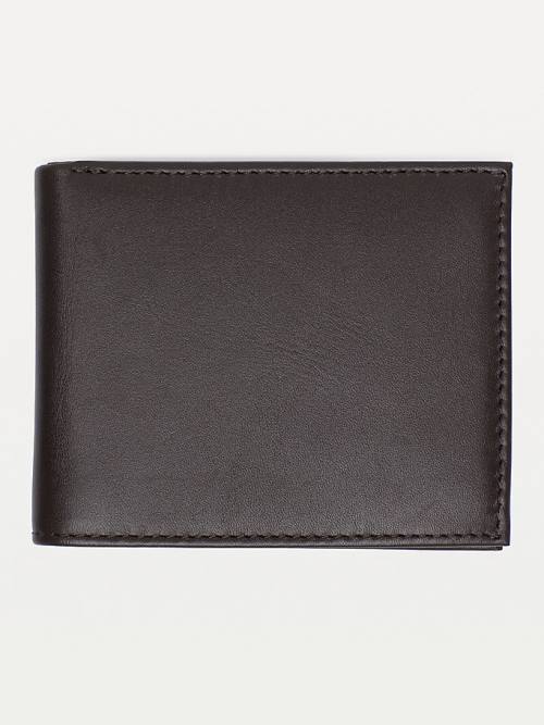 Tommy Hilfiger Small Embossed Bifold Pénztárca Férfi Barna | TH395XWY