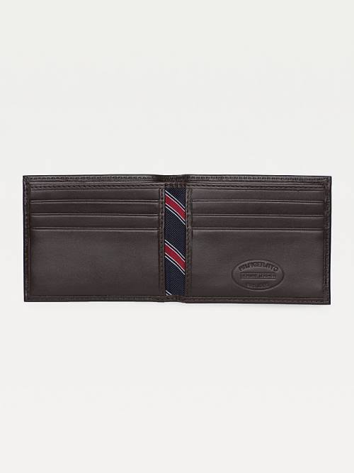 Tommy Hilfiger Small Embossed Bifold Pénztárca Férfi Barna | TH395XWY