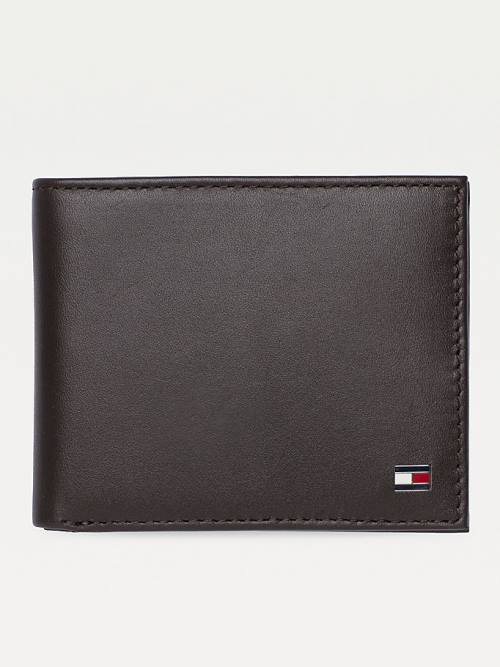 Tommy Hilfiger Small Embossed Bifold Pénztárca Férfi Barna | TH395XWY