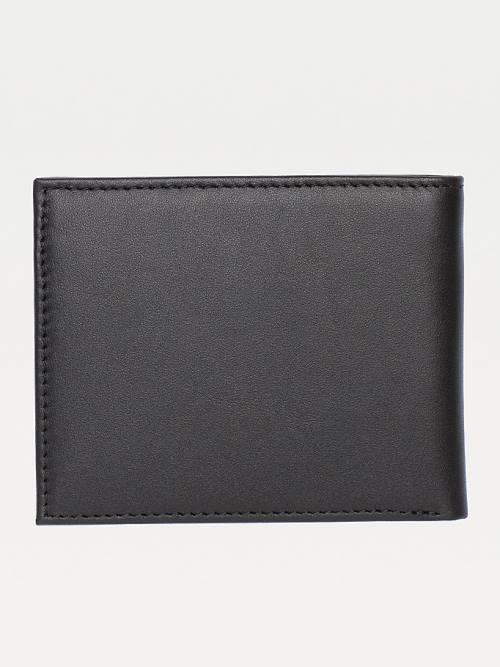 Tommy Hilfiger Small Embossed Bifold Pénztárca Férfi Fekete | TH482HJZ