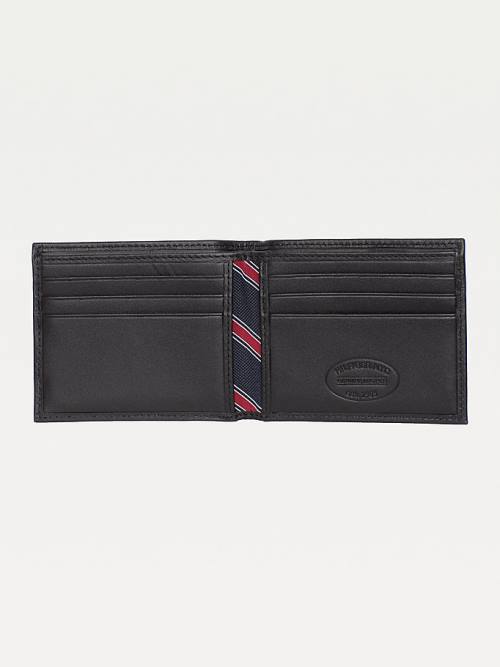 Tommy Hilfiger Small Embossed Bifold Pénztárca Férfi Fekete | TH482HJZ