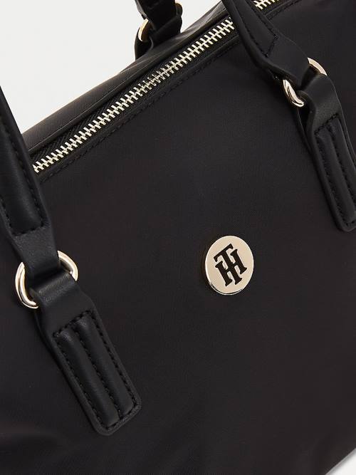 Tommy Hilfiger Small Recycled Tote Táska Női Fekete | TH796HXQ