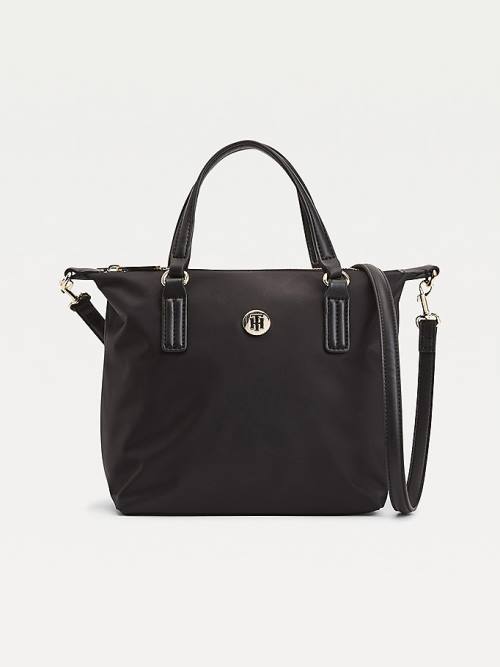 Tommy Hilfiger Small Recycled Tote Táska Női Fekete | TH796HXQ