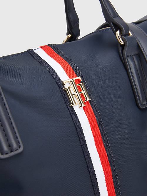 Tommy Hilfiger Small Signature Tote Táska Női Kék | TH045BAO