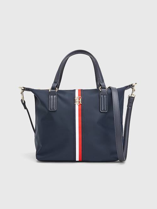 Tommy Hilfiger Small Signature Tote Táska Női Kék | TH045BAO