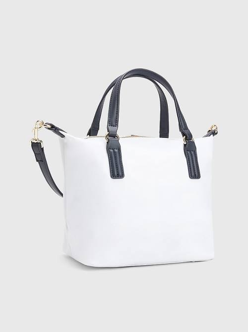 Tommy Hilfiger Small Signature Tote Táska Női Fehér | TH503ZQR