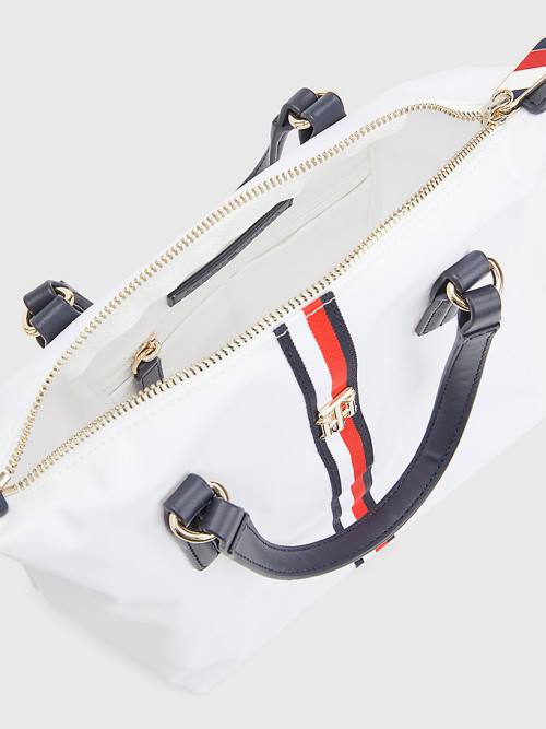 Tommy Hilfiger Small Signature Tote Táska Női Fehér | TH503ZQR