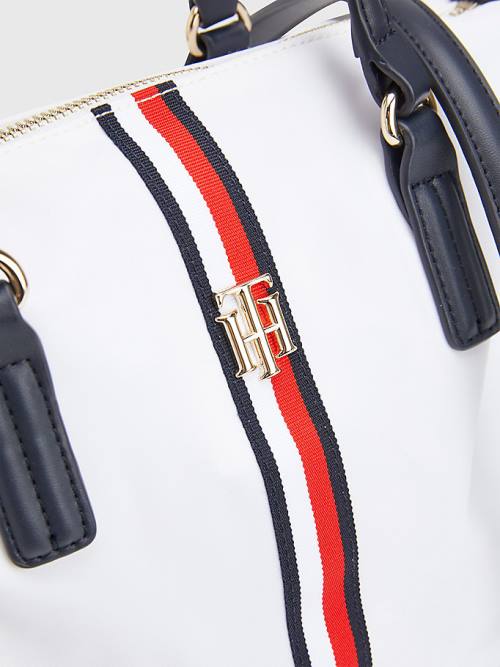 Tommy Hilfiger Small Signature Tote Táska Női Fehér | TH503ZQR