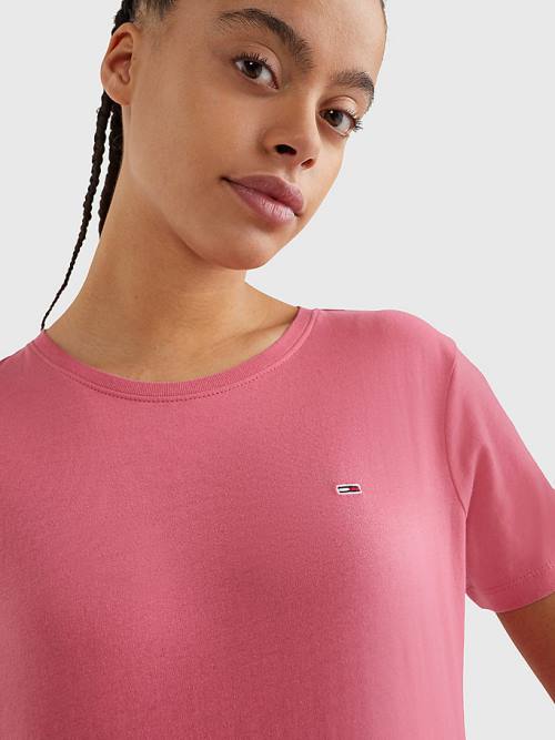 Tommy Hilfiger Soft Jersey Póló Női Piros | TH345CLU