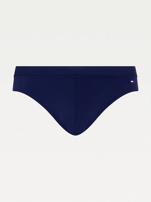 Tommy Hilfiger Solid Colour Briefs Fürdőruha Férfi Kék | TH268XCS