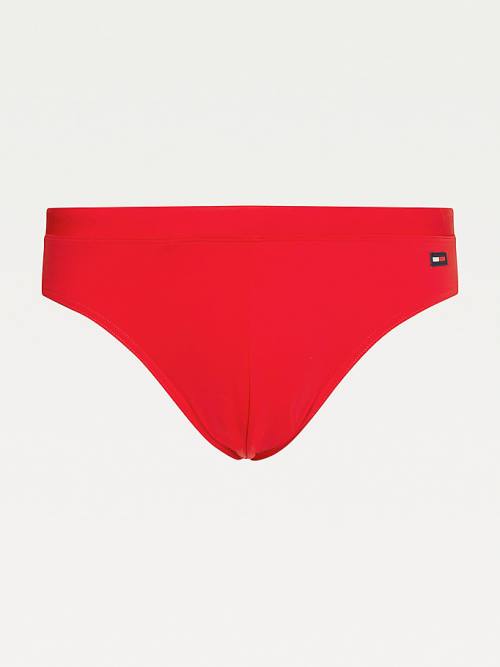 Tommy Hilfiger Solid Colour Briefs Fürdőruha Férfi Piros | TH275VGL