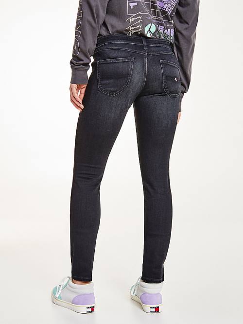 Tommy Hilfiger Sophie Low Rise Skinny Black Farmer Női Denim | TH723ABF