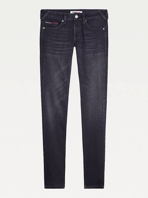 Tommy Hilfiger Sophie Low Rise Skinny Black Farmer Női Denim | TH723ABF