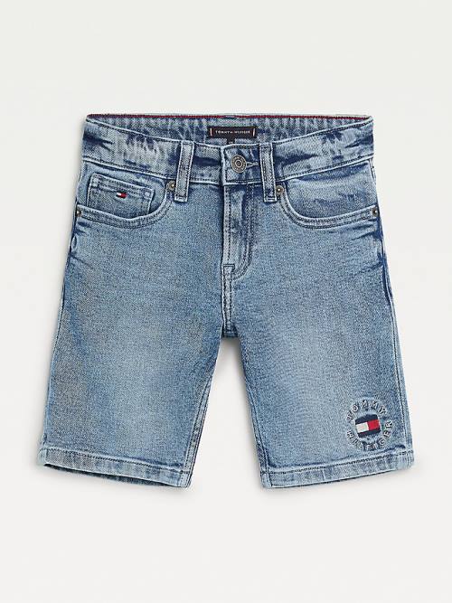 Tommy Hilfiger Spencer Denim Shorts Nadrág Fiú Denim | TH019ZIW