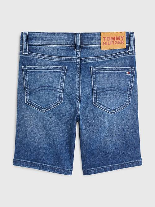 Tommy Hilfiger Spencer Faded Denim Shorts Nadrág Fiú Denim | TH849CBW