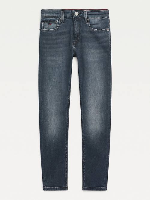 Tommy Hilfiger Spencer Skinny Faded Farmer Fiú Denim | TH150AZY