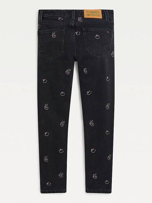 Tommy Hilfiger Spencer Slim Tapered Embroidery Farmer Fiú Denim | TH903RDS