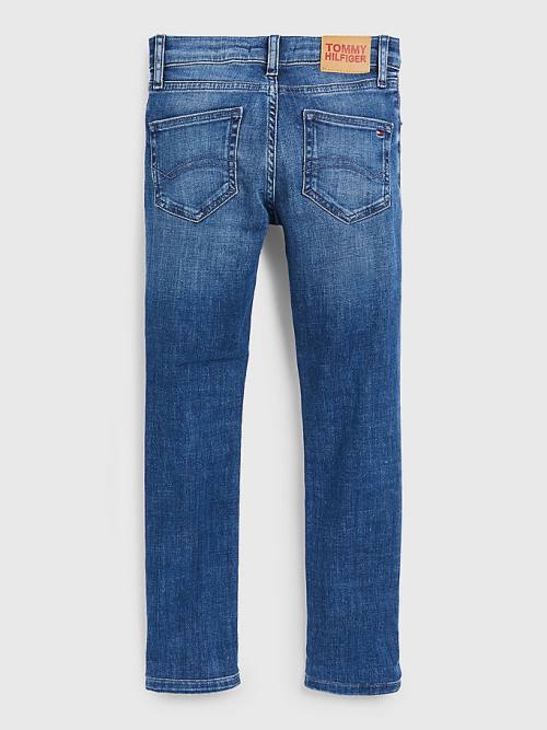 Tommy Hilfiger Spencer Slim Tapered Faded Farmer Fiú Denim | TH871NZH