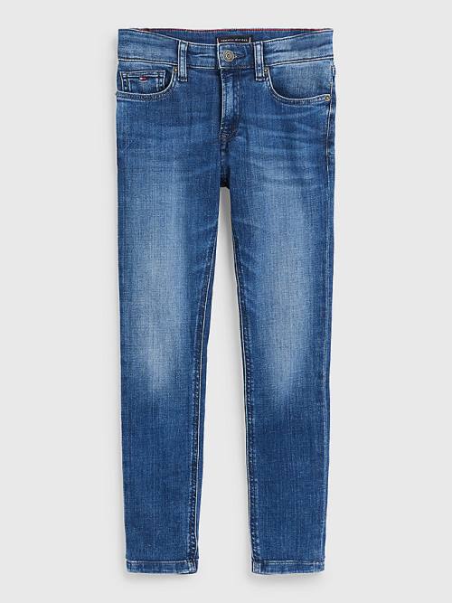 Tommy Hilfiger Spencer Slim Tapered Faded Farmer Fiú Denim | TH871NZH