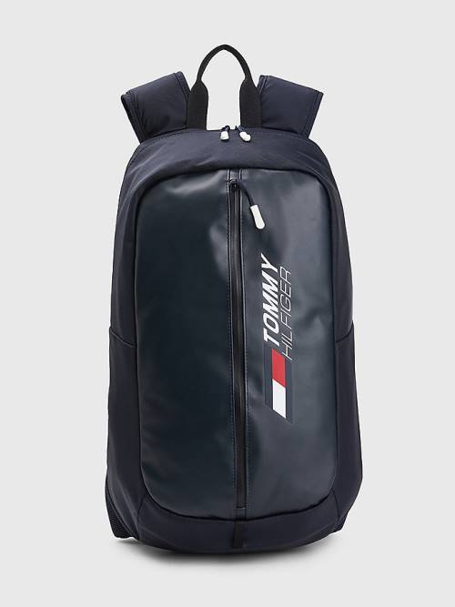 Tommy Hilfiger Sport Backpack Táska Férfi Kék | TH627SOV