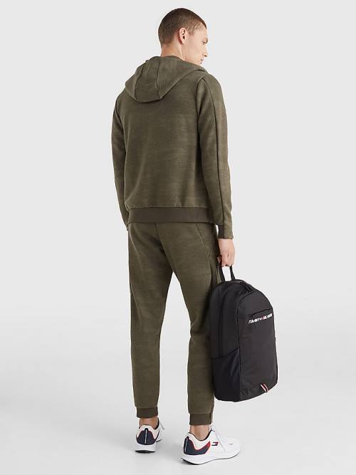 Tommy Hilfiger Sport Camo Zip-Thru Kapucnis Pulóver Férfi Khaki | TH891HMV