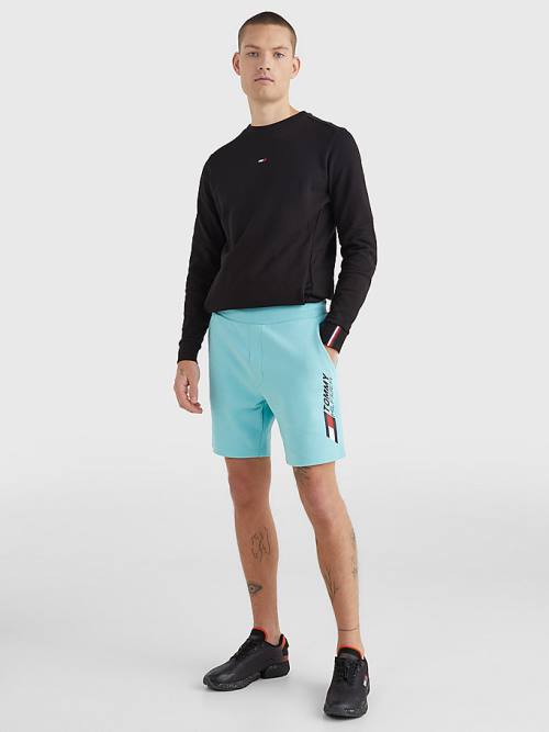 Tommy Hilfiger Sport Essential Organic Pamut Rövidnadrág Férfi Kék | TH691MTD