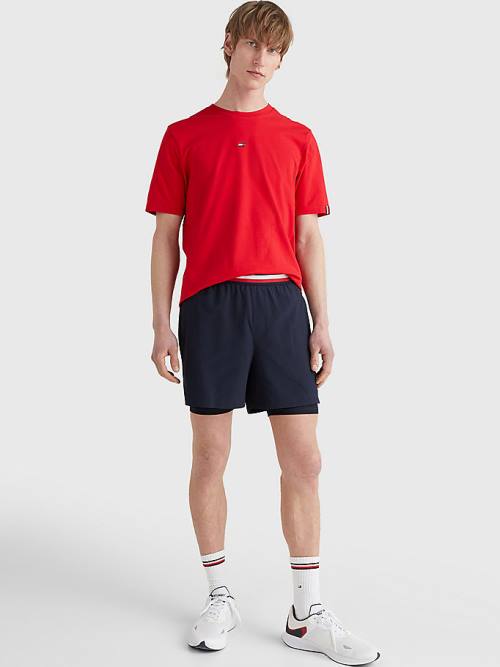 Tommy Hilfiger Sport Essential Performance 2-In-1 Rövidnadrág Férfi Kék | TH482SEZ