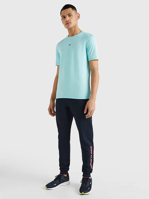 Tommy Hilfiger Sport Essential Slim Fit Recycled Póló Férfi Kék | TH531MRN