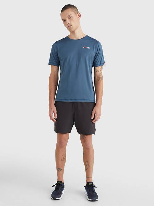 Tommy Hilfiger Sport Essential Slim Fit Torna Póló Férfi Kék | TH730GFY