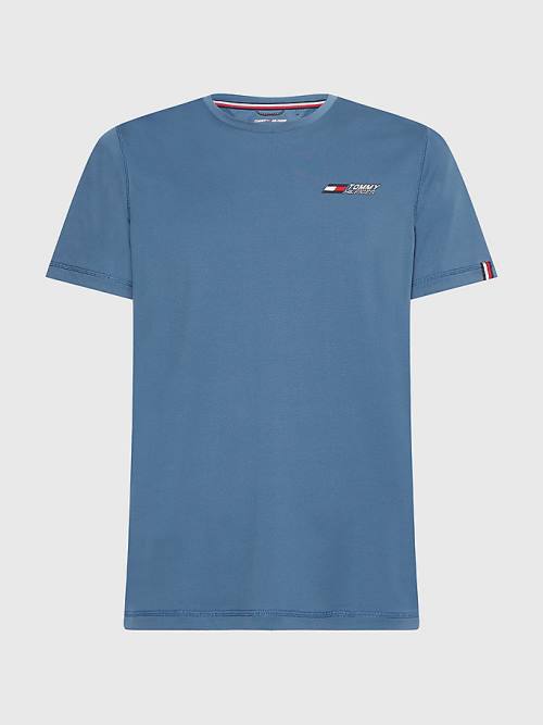 Tommy Hilfiger Sport Essential Slim Fit Torna Póló Férfi Kék | TH730GFY