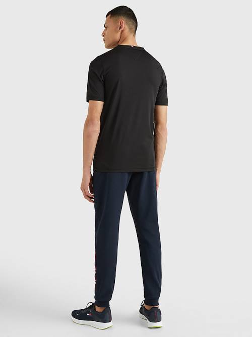 Tommy Hilfiger Sport Essential Slim Fit Recycled Póló Férfi Fekete | TH976NPR