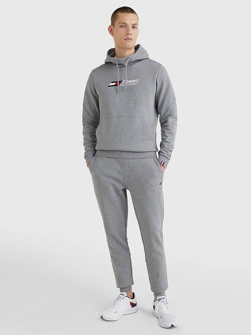 Tommy Hilfiger Sport Essential TH Cool Kapucnis Pulóver Férfi Szürke | TH063GOJ