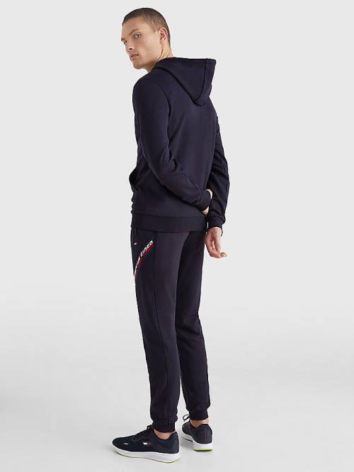 Tommy Hilfiger Sport Essential TH Cool Kapucnis Pulóver Férfi Kék | TH209TUA