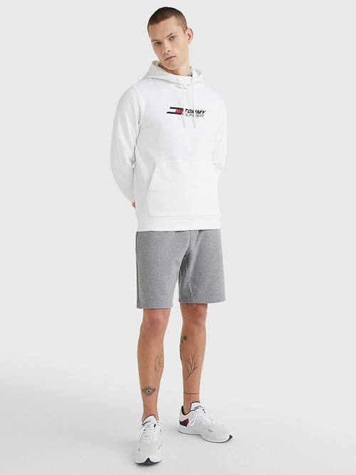 Tommy Hilfiger Sport Essential TH Cool Kapucnis Pulóver Férfi Fehér | TH278AZC