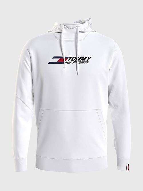 Tommy Hilfiger Sport Essential TH Cool Kapucnis Pulóver Férfi Fehér | TH278AZC