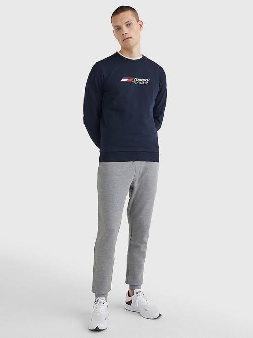 Tommy Hilfiger Sport Essential TH Cool Pulóver Férfi Kék | TH908LVI