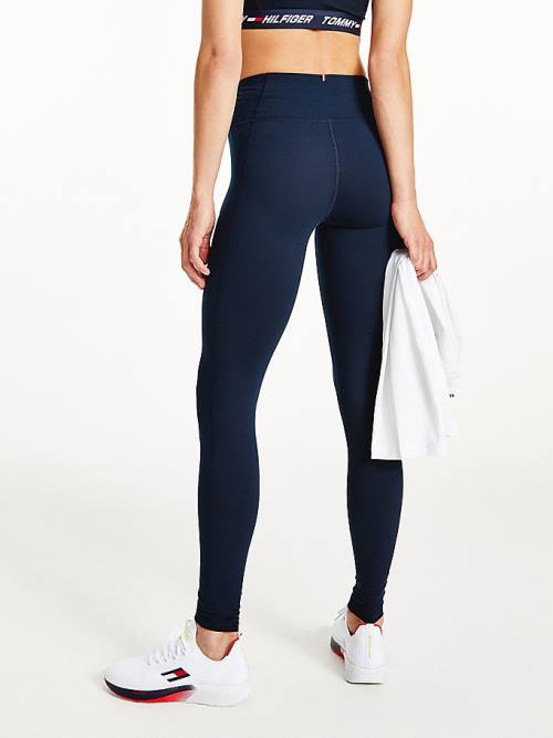 Tommy Hilfiger Sport Full Length Graphic Leggings Női Kék | TH097YCV