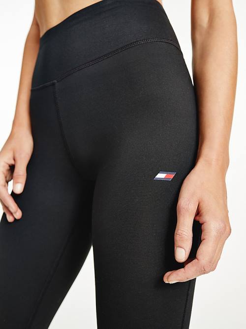 Tommy Hilfiger Sport Full Length Graphic Leggings Női Fekete | TH317EAV