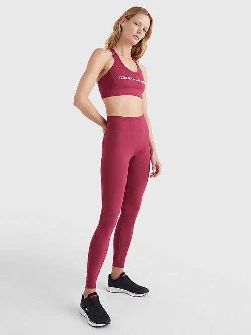 Tommy Hilfiger Sport Full Length Graphic Leggings Női Piros | TH812ZCV