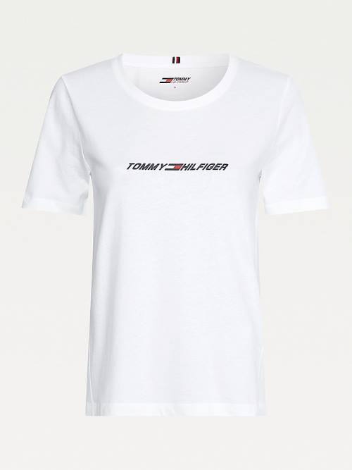 Tommy Hilfiger Sport Graphic Póló Női Fehér | TH687OWU