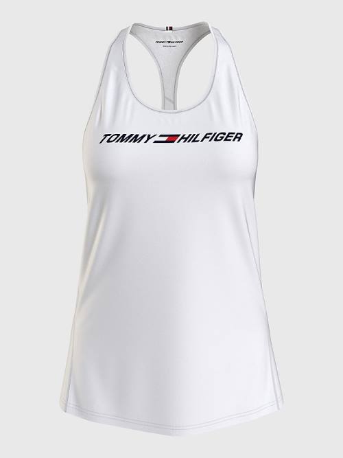 Tommy Hilfiger Sport Graphic Racerback Tank Top Póló Női Fehér | TH425BXJ