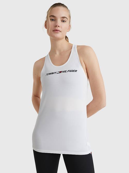 Tommy Hilfiger Sport Graphic Racerback Tank Top Póló Női Fehér | TH425BXJ