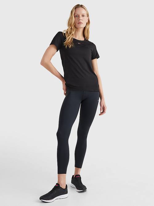 Tommy Hilfiger Sport High Rise 7/8 Leggings Női Fekete | TH198QUZ