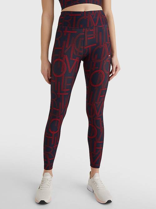 Tommy Hilfiger Sport High Rise Full Length Leggings Női Kék | TH518ILP