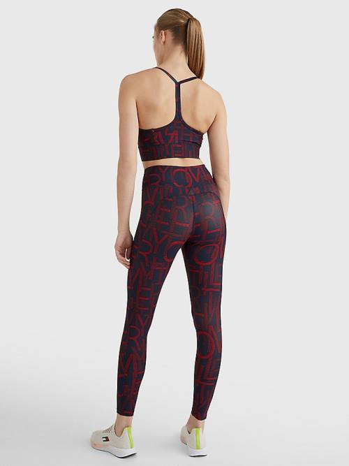 Tommy Hilfiger Sport High Rise Full Length Leggings Női Kék | TH518ILP