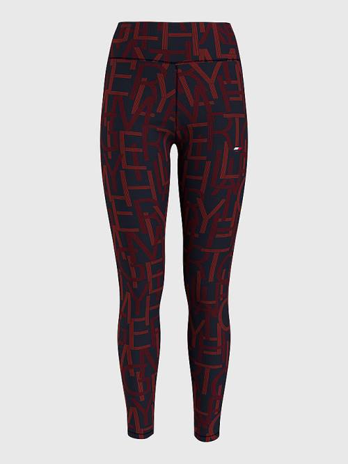 Tommy Hilfiger Sport High Rise Full Length Leggings Női Kék | TH518ILP