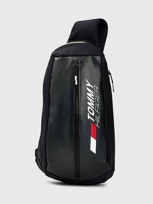 Tommy Hilfiger Sport Logo Sling Táska Női Kék | TH902SAT