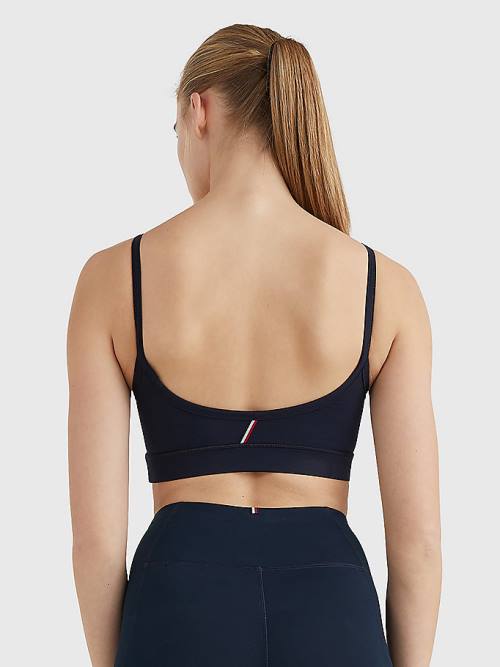 Tommy Hilfiger Sport Low Support Bra Fehérnemű Női Kék | TH670KML