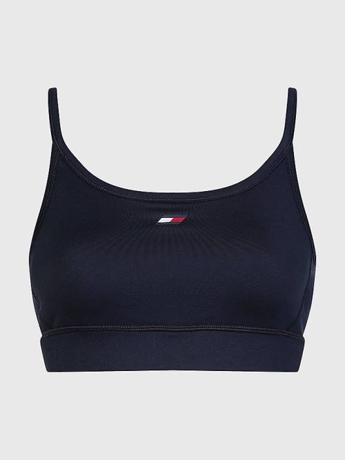 Tommy Hilfiger Sport Low Support Bra Fehérnemű Női Kék | TH670KML